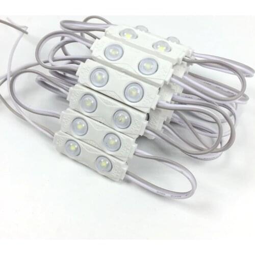 500pcs/lot Constant Current SMD 2835 2 Leds 1.2W Injection Lens LED Module 160 Degree 12V Waterproof Advertising Light
