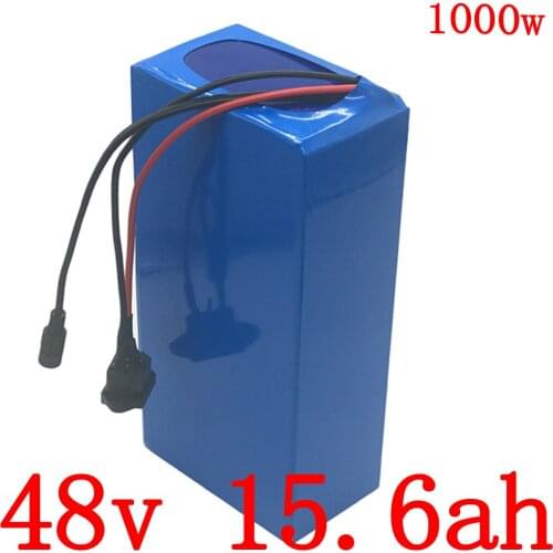 48V 15AH battery pack 48V 15AH 1000W ebike battery 48v scooter lithium ion battery with 30A BMS and 2A charger free customs free