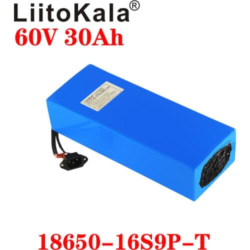 LiitoKala E-bike battery 60V 20ah 25ah 30ah 15Ah li-ion battery pack bike conversion kit bafang 1000w BMS High power protection