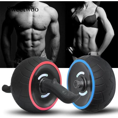 No Noise Fitness Abdominal Wheel Muscle Training Abdominal Wheel AB Roller For Core Coach Exercise Fitness Gym Equipment