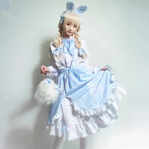 Miracle Nikki Game Anime Cosplay Nikki Halloween For Woman Girls Lolita Daily Dress Japanese Palace Lolita Dress