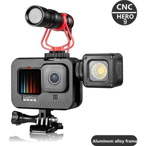 CNC Aluminum Protective Frame for GoPro Hero 9 Black Protector Case For GoPro Hero 9 Action Camera Accessories