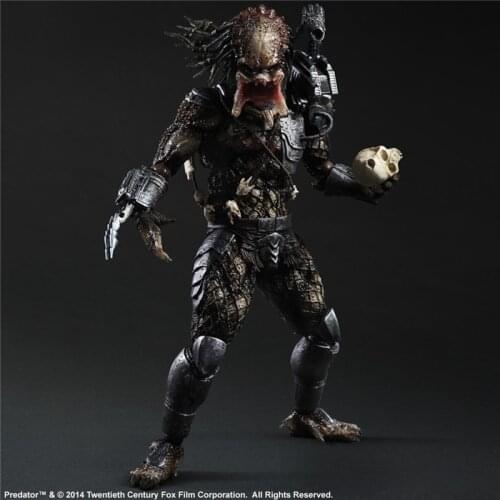 28cm Japanese Anime Play Arts PA Alien Hunter VS Predator AVP PREDATOR PVC Action Figure Collection Model Toys Doll Dropshipping
