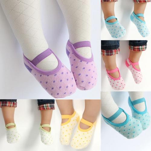 Unisex Baby Boy Girl Cotton Socks Newborn Infant Toddler Non Skid Cotton Socks