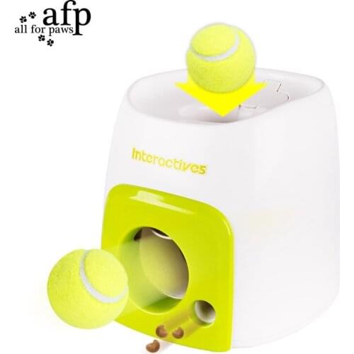 Interactive Cat Food Dispenser Pet Tennis Ball Dog Things For Dogs Reward Machine Slow Toys Among Feeder Toy Interactive