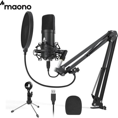 MAONO A04Plus USB Microphone Cardioid Condenser Podcast Microfono 192kHz/24bit Plug and Play With for Livestreaming YouTube ASMR