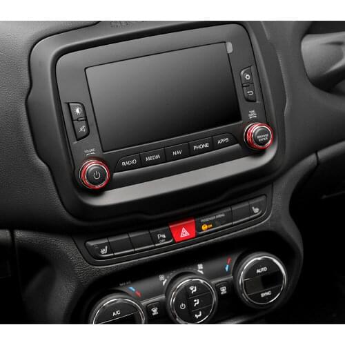 Air Conditioning Switch Knob Cover & Audio Sound Switch Cover For Jeep Renegade