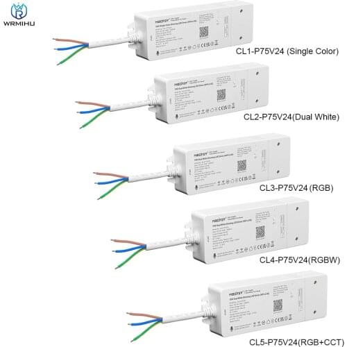 MiBOXER 85V-235V to 24V 75W 2.4G RF Remote Control Dimming LED Driver Single Color/Dual White/RGB/RGBW/RGBCCT LED Strip