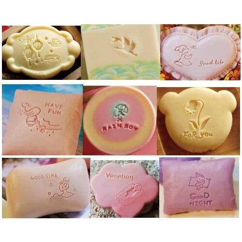 Natural handmade soap standard Mini soap diy stamp seal chapter