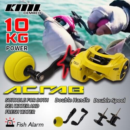 CEMREO New Design Striking Bait Casting Fishing Reel For Saltwater And Freshwater High Speed 7.3:1 Super Power 10kg Fishing