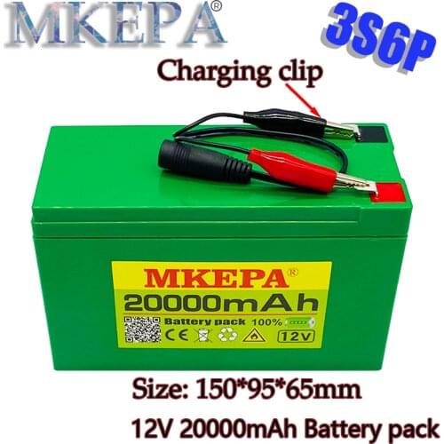 New pattern12V 20Ah 3S6P 18650 lithium battery pack built-in 20Ah high current BMS, used for sprayer, 12.6V20000mAh