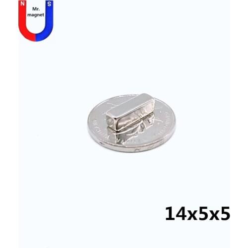 Bulk 30pcs 14x5x5 magnet cuboid 14*5*5 block magnet 14x5x5 mm super strong rare earth permanent neodymium magnets