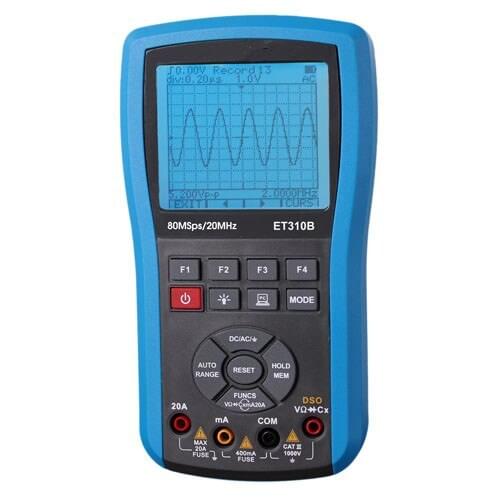 New Professional Digital Wireless Bluetooth Oscilloscope ET310B 20MHz Handheld True RMS High Precision Scope Meter Multimeter