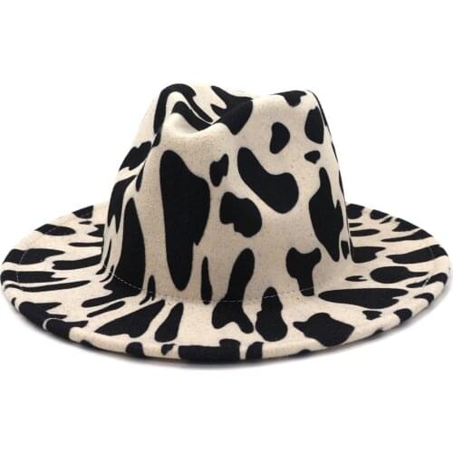2021 Well Sell New Style Fashion Animal Figure Women Fedora Hat Vintage Panama Jazz Men Wide Brim Fedora Hat