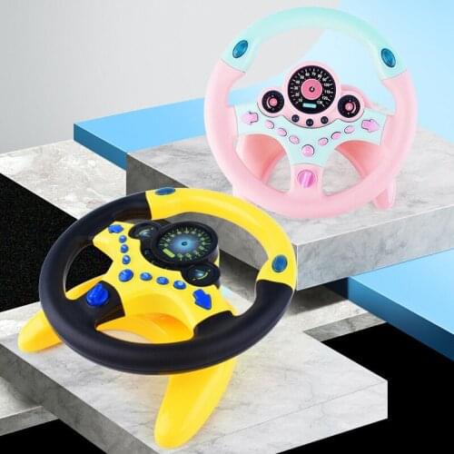 Children Musical Developing Educational Toys Baby Interactive Steering Wheel with Light Sound Simulation Driving Education Gift