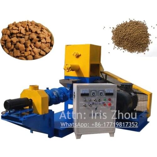 RL-DGP80-B new arrival 200-300kg/h dry dog food make machine floating fish feed extruder fit for many kinds of animal