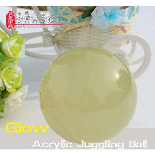 Dsjuggling 6.5cm Acrylic Contact Juggling Balls Color Random 2-Pack/Lot Clear Red Green Blue Orange