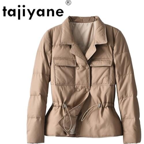 Tajiyane 2020 Winter Coats and Jackets Women 90% White Duck Down Coat Woman Genuine Sheepskin Jacket Clothes Mujer Parkas TN1208