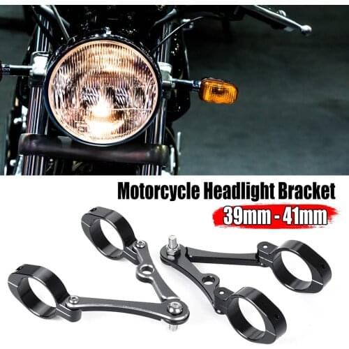 39mm 40mm 41mm Universal Custom Aluminum Headlight Bracket Turn Lights Bracket For Retro Vintage Motorcycle