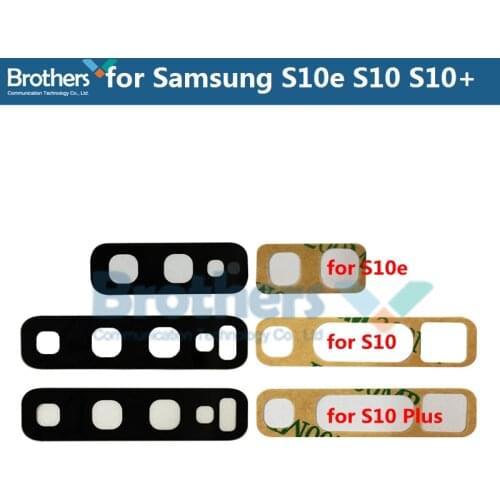 1 Set for Samsung Galaxy S10e S10 S10 Plus Back Camera Lens Camera Glass for Samsung S10 Plus HD Cover Phone Repair Replacement