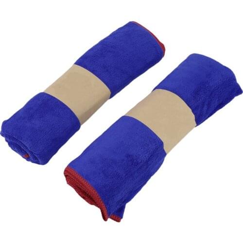 2Pcs 60*90cm Blue Fast Drying Microfibre Cloth Car Washing Dust Removing Ultra Soft Cleaning Towels Absorbent Kitchen Cloths