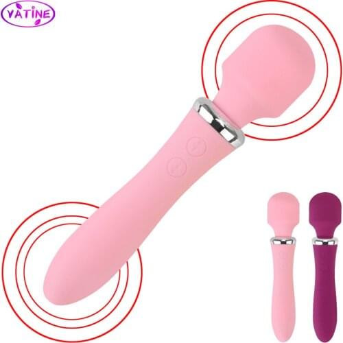VATINE Clitoris Stimulator Dual Motors Vibrator Sex Toys For Woman Magic Wand Vibrators Vaginal Pussy Massager Erotic Sex Tools