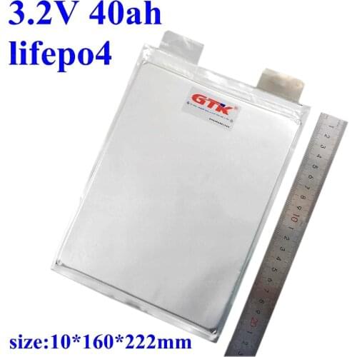 4pcs GTK 3.2v 40ah lifepo4 battery cell 40ah 3.2v rechargeable lithium rion for 12v E Bike Scooter solar panel battery pack diy