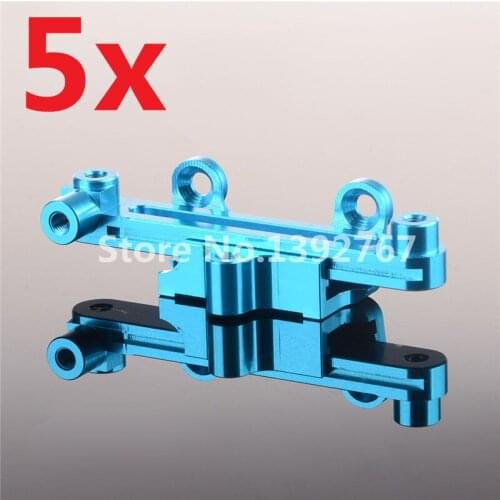 5Sets RC Car Alum.Steering Servo Saver Complete K949-006 For 1/10 Scale Models Remote Control WLtoys K949 CLIMBING Crawler Truck