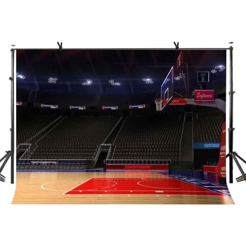 7x5ft Basketball Court Backdrop Luxury Basketball Court Sport Wind Photography Background and Studio Photography Backdrop Props