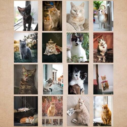 Diy Diamond Painting Animal Cat Nordic Style Full Diamond Handmade Dot Inlaid Diamond Bedroom Living Room Sticker Wall