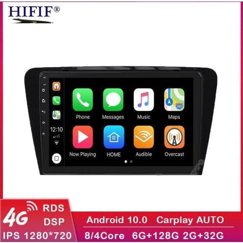 10.1" 2Din Android 10.0 Car Radio for Volkswagen SKODA Octavia 3 A7 2014-2018 Stereo Multimedia Player Navigation RDS Head Unit