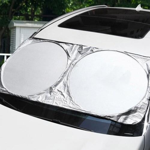 Car Sunshade Auto Front Window Sunshade Cover UV Protection Car Curtain Sun Protector Interior Windshield Protection Accessories