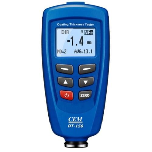 Digital DT-156 Paint Coating Thickness Gauge Meter Tester 0~1250um with Built-in Auto F & NF Probe + USB Cable + CD software