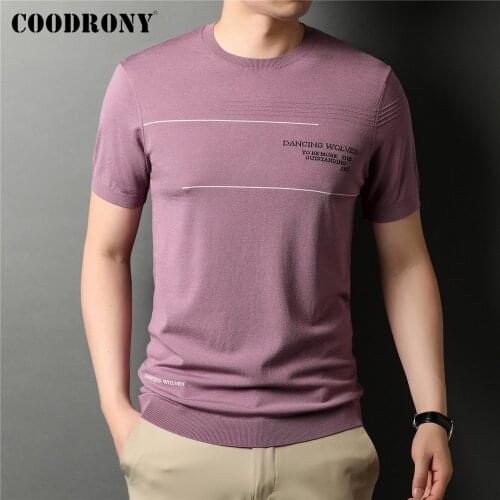 COODRONY Mens Jersey T-shirts