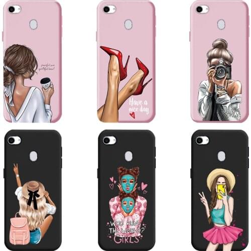 For OPPO F5 Case Fashion Girls Painting Soft Silicon TPU Cover For OPPO F3 F5 Youth F7 F9 f 5 f 7 f9pro Phone Cases Bumper Funda