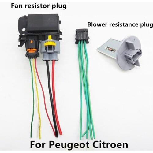 For Peugeot 307 308 3008 301 CITROEN C-QUATRE C-Triomphe C4 air conditioning blower/fan resistance plug Auto Accessories