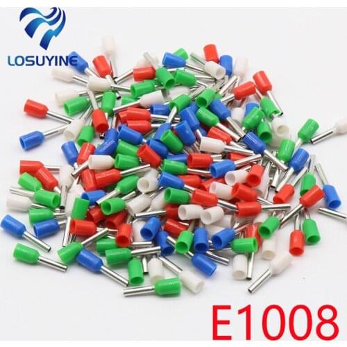 E1008 Tube insulating Insulated terminals 100PCS/Pack 1MM2 Cable Wire Connector Insulating Crimp Terminal Connector E