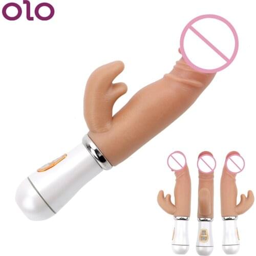 OLO Dildo Vibrator G Spot Magic Wand Vibrators Clit Vibrator for Women Sex Toys For Women Sex Shop 12 Frequency Adult Toys