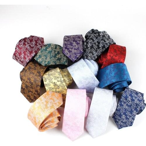 Fashion Floral Mens Ties Classic Jacquard Neck Ties for Men Gravata Slim Ties for Wedding Business Suits Neckties Corbatas
