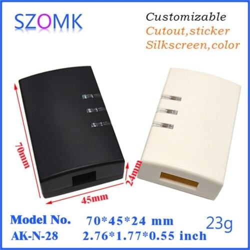 Szomk abs plastic electronics box shell enclosure (10 pcs) 70*45*25mm plastic housing for PCB instrument control outlet box
