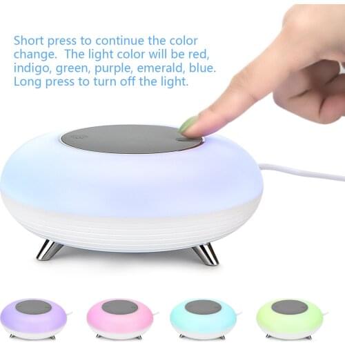 Creative LED Night Light Bluetooth Speaker Radio Touch Control Table Lamp USB Charging Dimmable LED Light Protable Lighting