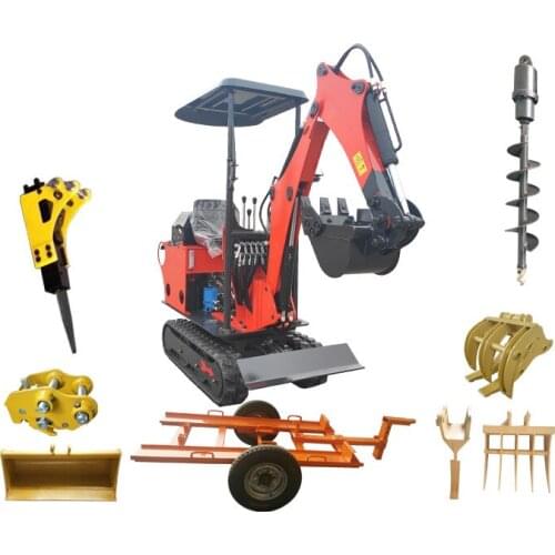 SYNBON Mini Excavator Bulldozer Farm Digger Micro Bagger SY600.8