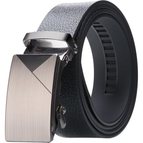 Mens automatic buckle belt belt cowhide