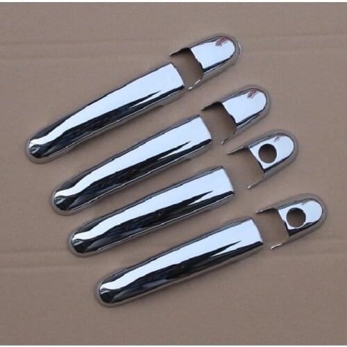 FOR SEAT ALHAMBRA 1996 - 2010 CHROME EXTERIOR SIDE DOOR HANDLE COVERS OVERLAYS DECORATION STYLIING