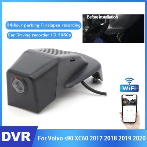 Car DVR Wifi Video Recorder Dash Cam Camera For Volvo s90 XC60 2017 2018 2019 2020 Night Vision Control Phone APP Full HD 1080P