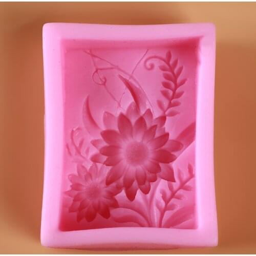 3D Rose Flower Shape Mold Form Handmade Soap Mold Handmade Cake Fondant Decoration Soap Making Silicone Mold
