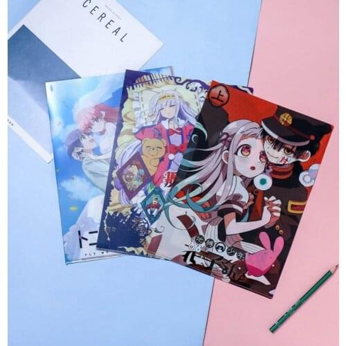 Anime A4 File Bag Folder Jujutsu Kaisen Hanako-kun PVC Paper Document Bag School Office File Storage Bag