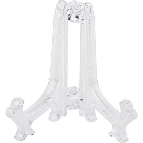 Mini Plastic Coin Display Easel Stand Card Medal Frame Golf Balls Holder White B03E