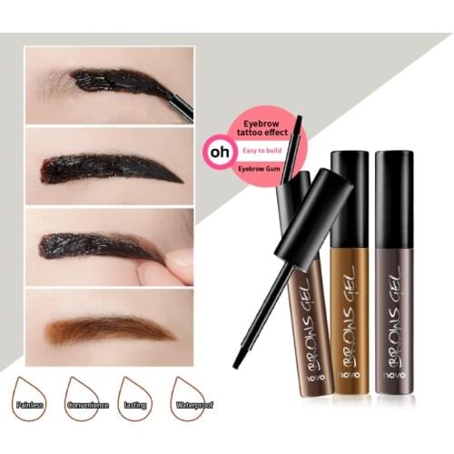 3 Colors Semi-Persistent Peel-off Tint Brow Eyebrow Cream Lasting Waterproof Eyebrow Enhancer Dye Cream Eye Brow Gel TSLM2