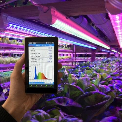 PPFD Meter Light Par Meter Plant Grow Light Analyzer HOPOOCOLOR OHSP350P PAR PPFD Spectrometer For Greenhouse Cultivation
